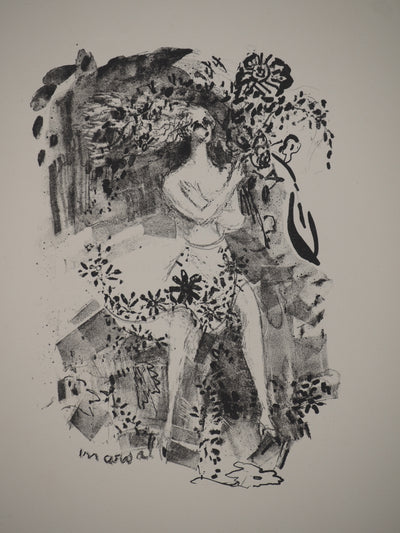 Jacqueline MARVAL : Les contes : Cendrillon,, Lithographie originale (vue générale) - Crédit photo : Galerie Art.Paris