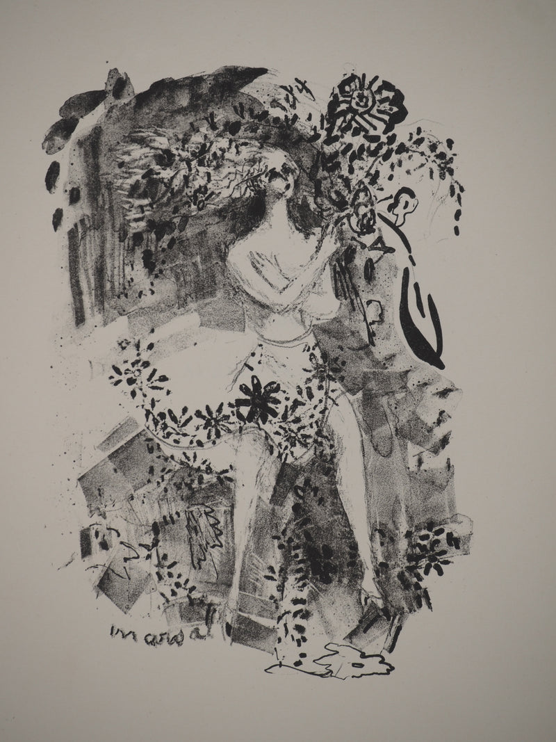 Jacqueline MARVAL : Les contes : Cendrillon,, Lithographie originale (vue générale) - Crédit photo : Galerie Art.Paris