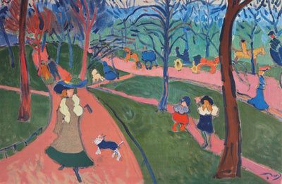 André DERAIN : Londres, Hyde Park, Lithographie originale (photo de détail 6) - Crédit photo : Galerie Art.Paris