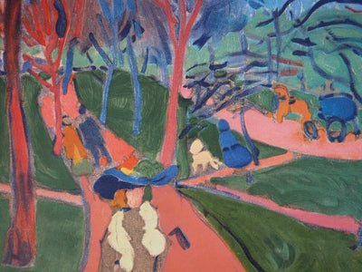André DERAIN : Londres, Hyde Park, Lithographie originale (photo de détail 8) - Crédit photo : Galerie Art.Paris