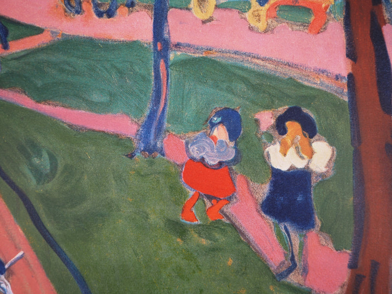 André DERAIN : Londres, Hyde Park, Lithographie originale (photo de détail 4) - Crédit photo : Galerie Art.Paris