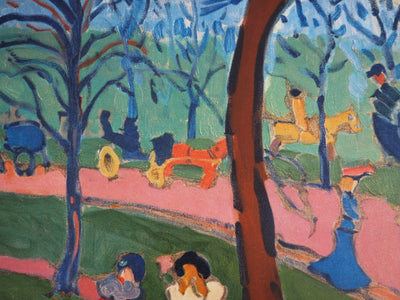 André DERAIN : Londres, Hyde Park, Lithographie originale (photo de détail 5) - Crédit photo : Galerie Art.Paris
