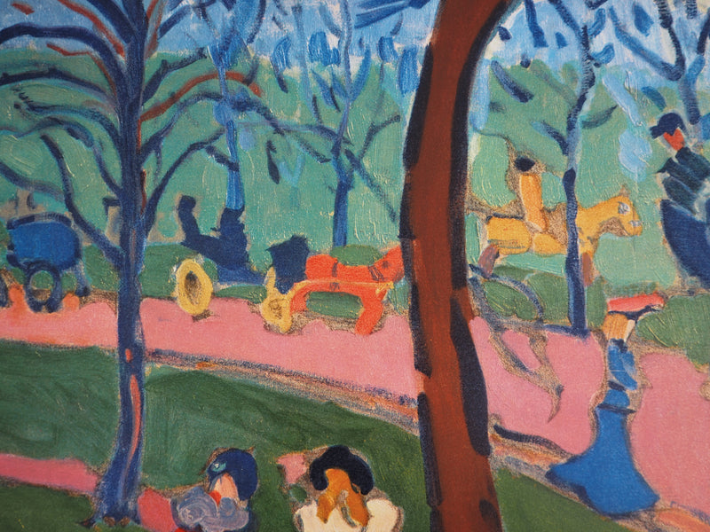 André DERAIN : Londres, Hyde Park, Lithographie originale (photo de détail 5) - Crédit photo : Galerie Art.Paris