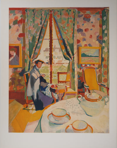 Maurice MARINOT : Intérieur fauve, Lithographie originale (vue générale) - Crédit photo : Galerie Art.Paris