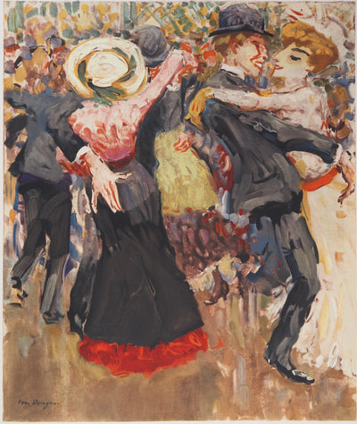 Kees VAN DONGEN : Danse au Moulin de la Galette, Lithographie originale (photo de détail 3) - Crédit photo : Galerie Art.Paris