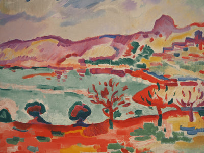 Georges BRAQUE : Marseille, Paysage à l'Estaque, Lithographie originale (photo de détail 8) - Crédit photo : Galerie Art.Paris