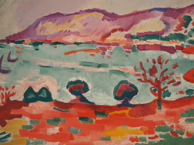 Georges BRAQUE : Marseille, Paysage à l'Estaque, Lithographie originale (photo de détail 9) - Crédit photo : Galerie Art.Paris