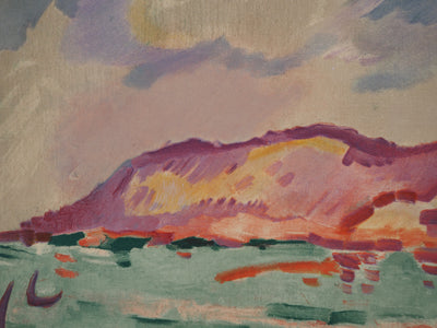 Georges BRAQUE : Marseille, Paysage à l'Estaque, Lithographie originale (photo de détail 7) - Crédit photo : Galerie Art.Paris