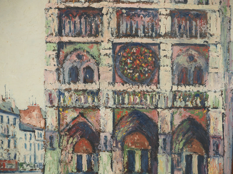 Elisée MACLET : Paris, la Cathédrale Notre Dame, Huile sur panneau signée