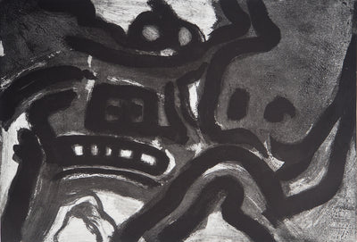 Bengt LINDSTROM : Symboles abstraits, Gravure originale (photo de détail 3) - Crédit photo : Galerie Art.Paris