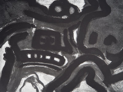 Bengt LINDSTROM : Symboles abstraits, Gravure originale (photo de détail 4) - Crédit photo : Galerie Art.Paris