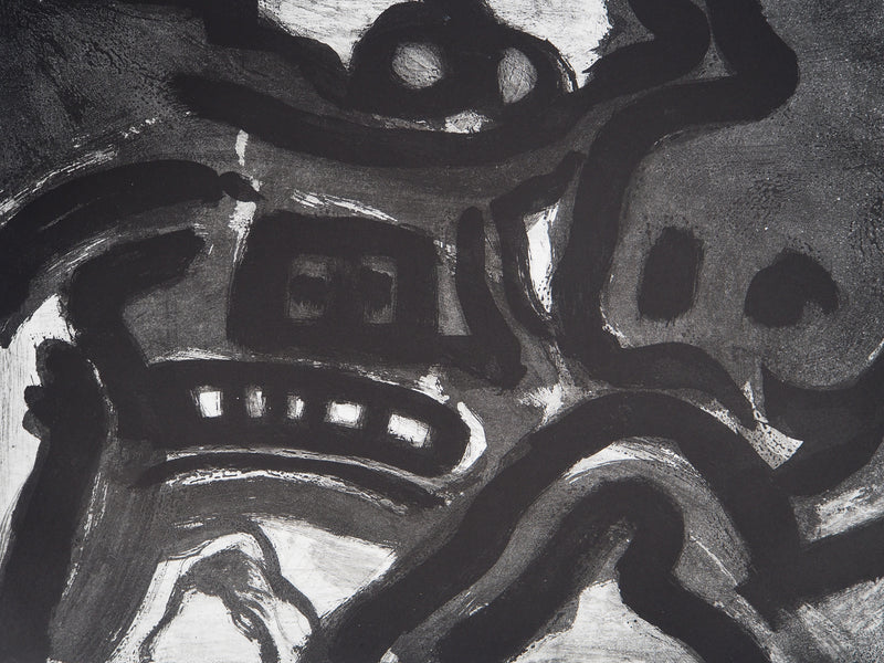 Bengt LINDSTROM : Symboles abstraits, Gravure originale (photo de détail 4) - Crédit photo : Galerie Art.Paris