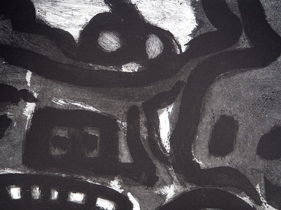 Bengt LINDSTROM : Symboles abstraits, Gravure originale (photo de détail 5) - Crédit photo : Galerie Art.Paris