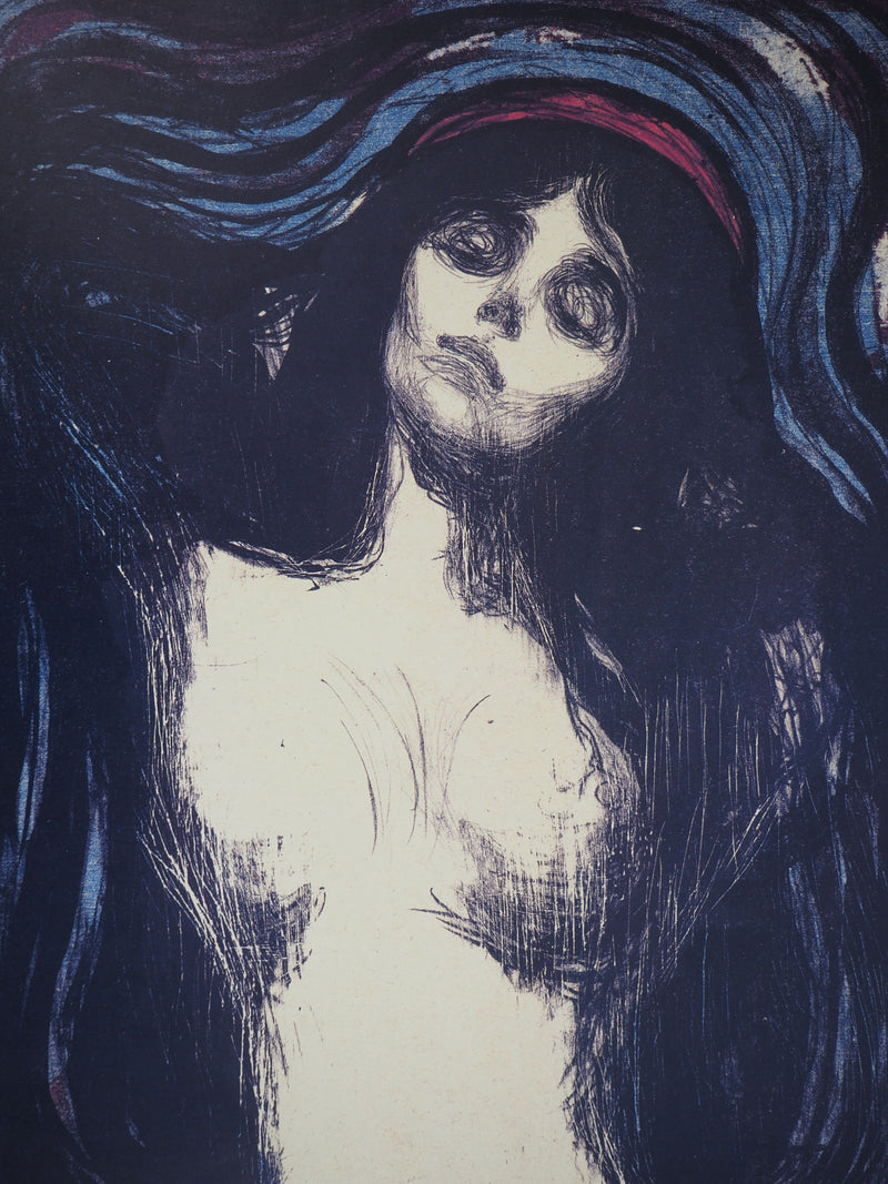 Edvard MUNCH : Madone, Affiche originale (photo de détail 5) - Crédit photo : Galerie Art.Paris