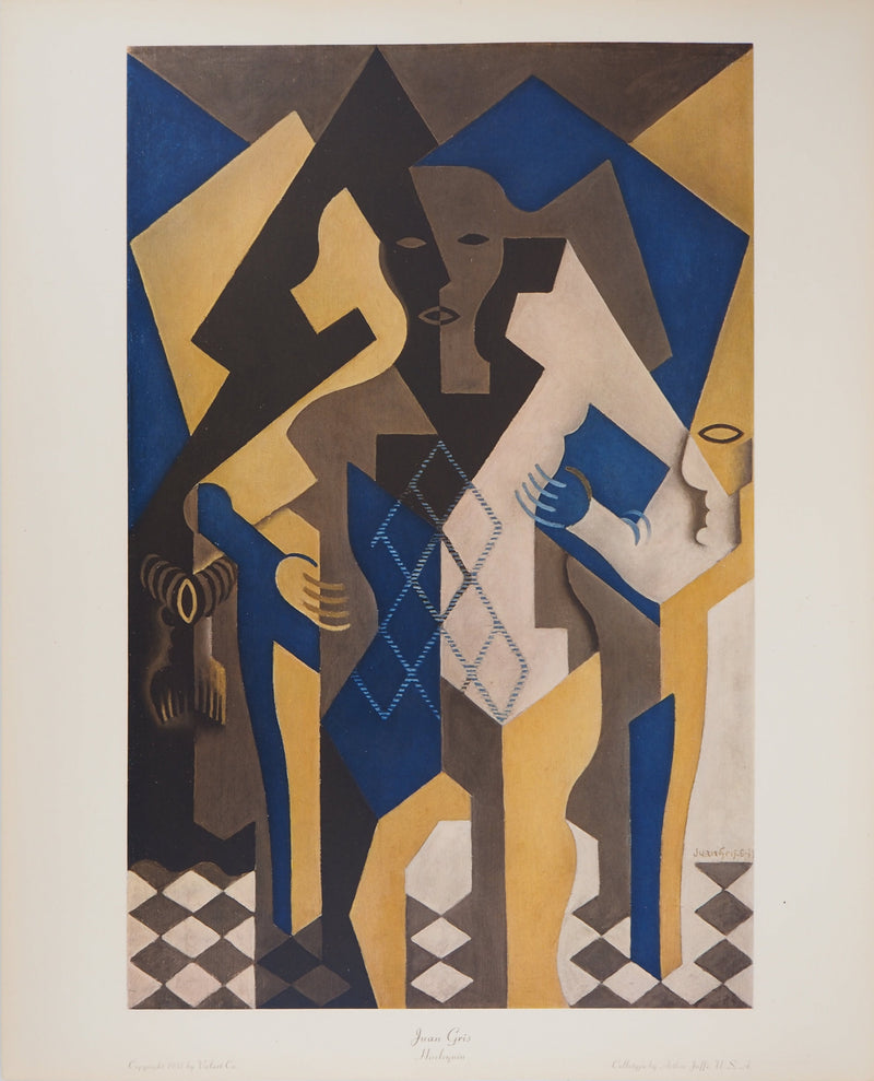 Juan GRIS : Arlequin cubiste, oeuvre originale (vue générale) - Crédit photo : Galerie Art.Paris