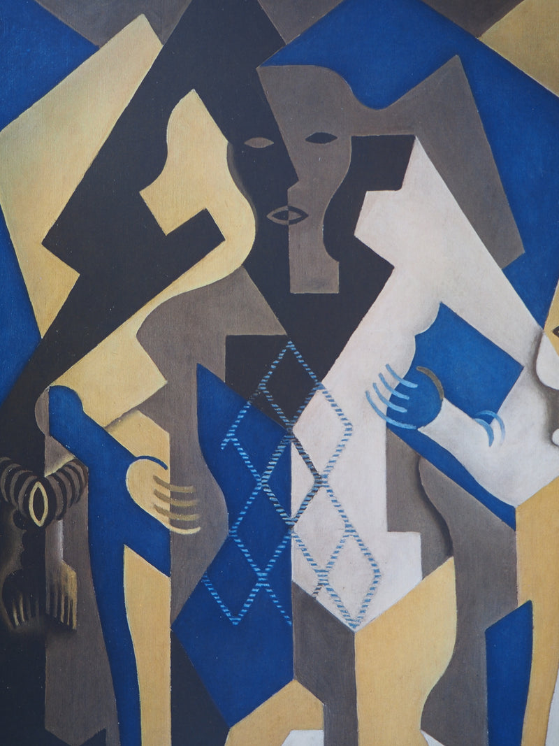 Juan GRIS : Arlequin cubiste, oeuvre originale (photo de détail 7) - Crédit photo : Galerie Art.Paris