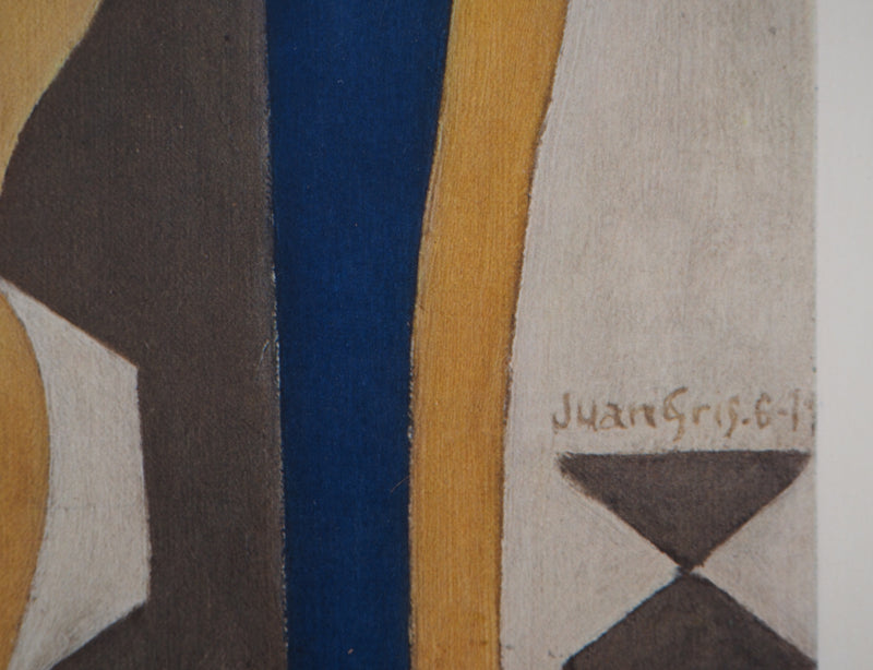 Juan GRIS : Arlequin cubiste, oeuvre originale (photo de détail 3) - Crédit photo : Galerie Art.Paris