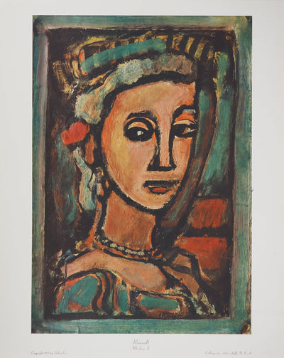 Georges ROUAULT : Femme au collier de perles, oeuvre originale (vue générale) - Crédit photo : Galerie Art.Paris