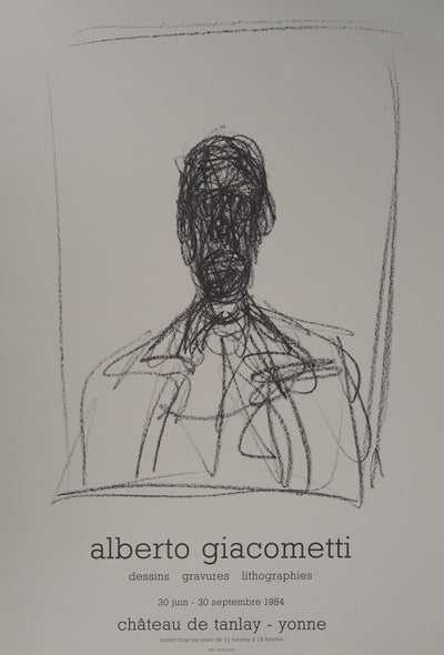 Alberto GIACOMETTI : Portrait d'homme, Affiche originale (vue générale) - Crédit photo : Galerie Art.Paris