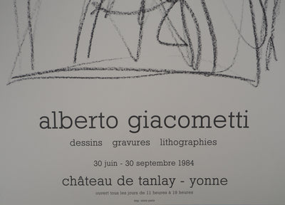 Alberto GIACOMETTI : Portrait d'homme, Affiche originale (photo de détail 5) - Crédit photo : Galerie Art.Paris