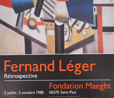 Fernand LEGER : Femme au miroir, Affiche originale (photo de détail 6) - Crédit photo : Galerie Art.Paris