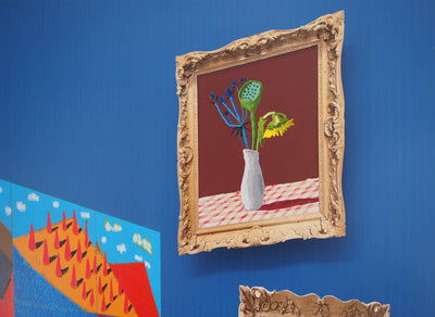David HOCKNEY : 20 Flowers and Some Bigger Pictures, Affiche originale (photo de détail 6) - Crédit photo : Galerie Art.Paris