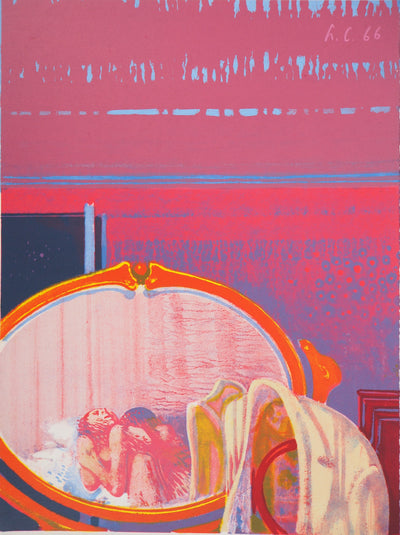 Leonardo CREMONINI : De l’autre côté du miroir, Lithographie originale (vue générale) - Crédit photo : Galerie Art.Paris
