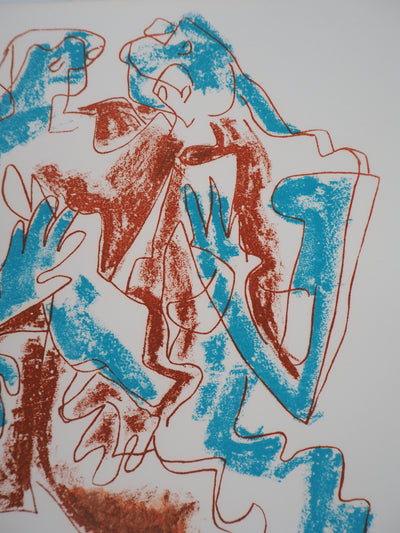 Ossip ZADKINE : Le couple sculptural, Lithographie originale (photo de détail 4) - Crédit photo : Galerie Art.Paris
