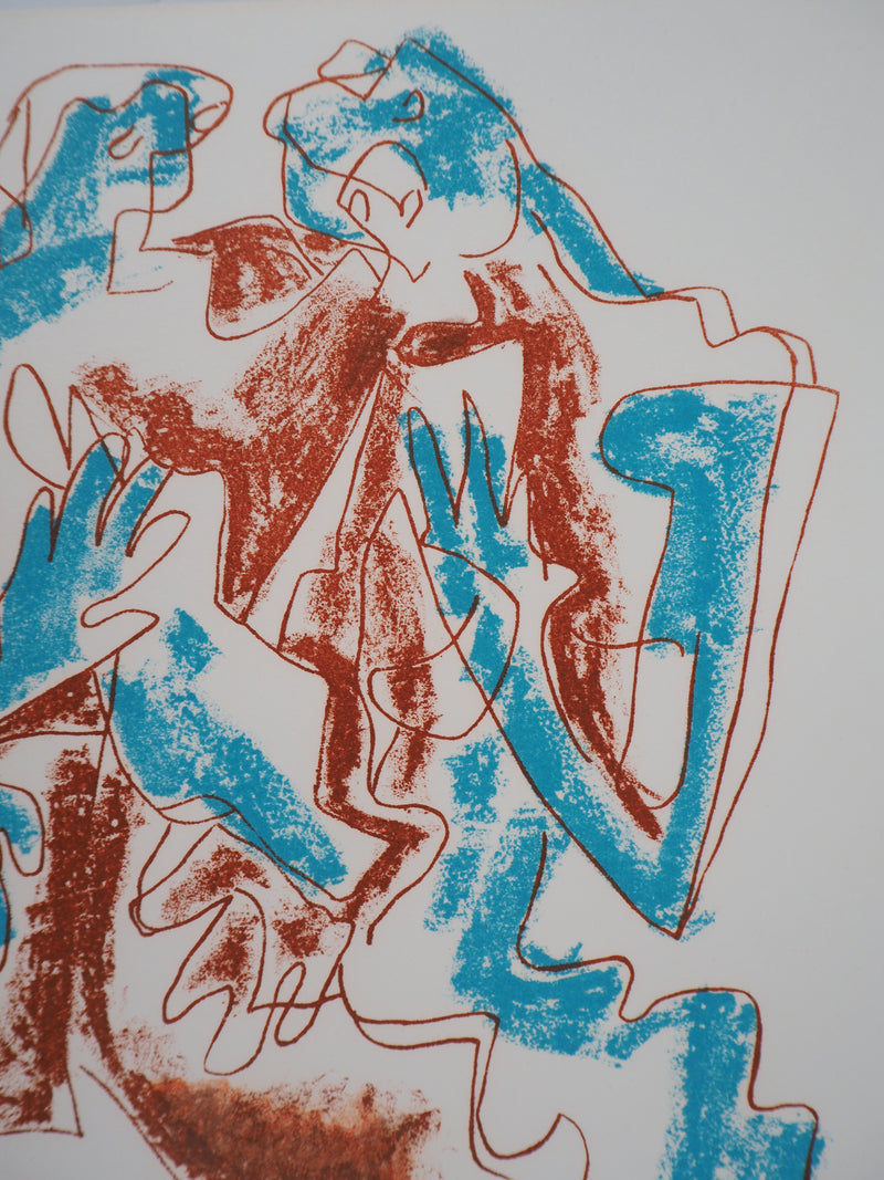 Ossip ZADKINE : Le couple sculptural, Lithographie originale (photo de détail 4) - Crédit photo : Galerie Art.Paris