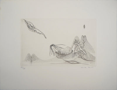 Cécile REIMS : Cosmogonies 4, Gravure originale signée