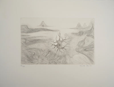 Cécile REIMS : Cosmogonies 2, Gravure originale signée
