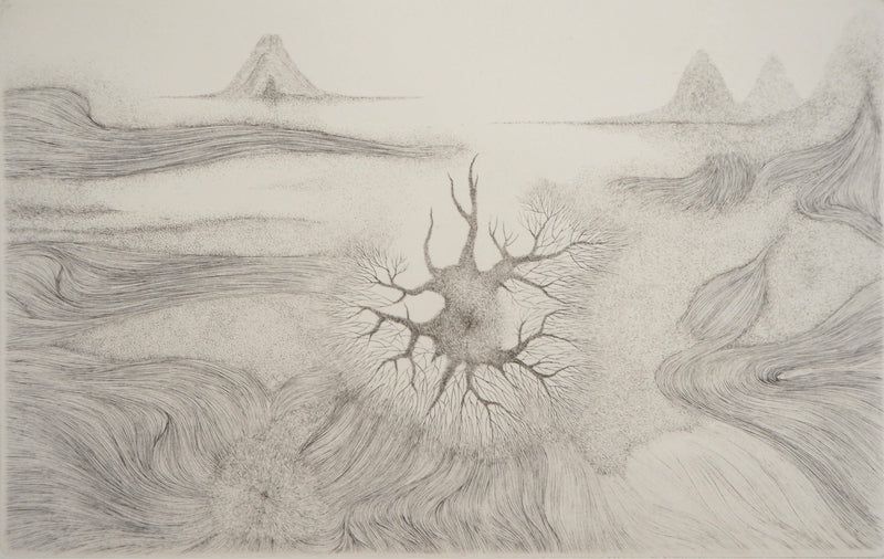Cécile REIMS : Cosmogonies 2, Gravure originale signée