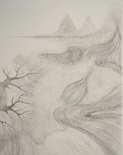 Cécile REIMS : Cosmogonies 2, Gravure originale signée