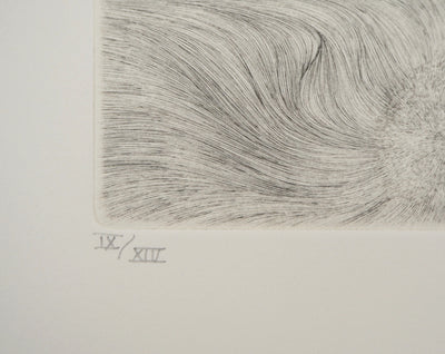Cécile REIMS : Cosmogonies 2, Gravure originale signée