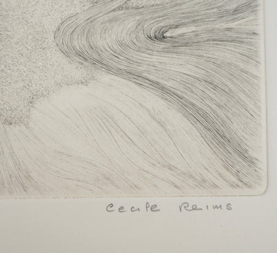 Cécile REIMS : Cosmogonies 2, Gravure originale signée