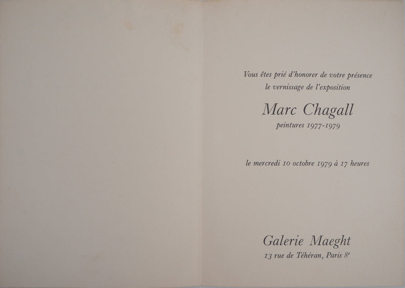 Marc CHAGALL : Acrobate, oeuvre originale (photo de détail 4) - Crédit photo : Galerie Art.Paris