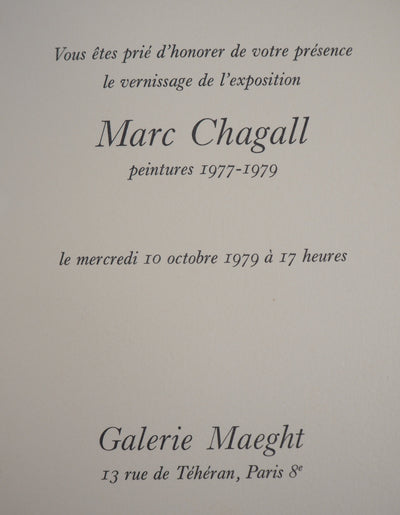 Marc CHAGALL : Acrobate, oeuvre originale (photo de détail 5) - Crédit photo : Galerie Art.Paris