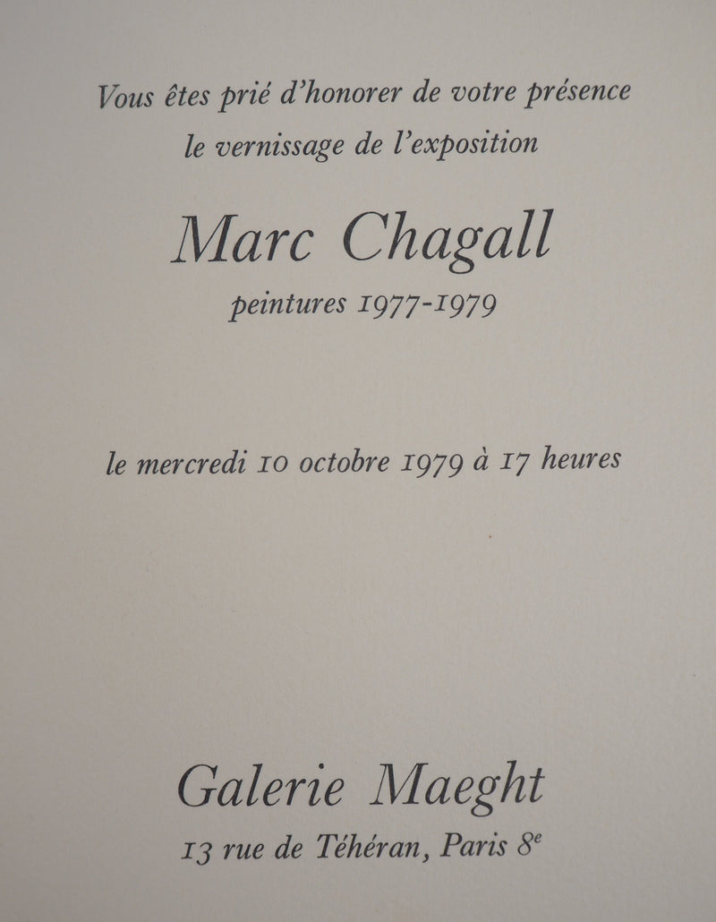 Marc CHAGALL : Acrobate, oeuvre originale (photo de détail 5) - Crédit photo : Galerie Art.Paris