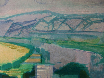 Camille HILAIRE: Normandy, Château Gaillard, Original signed lithograph