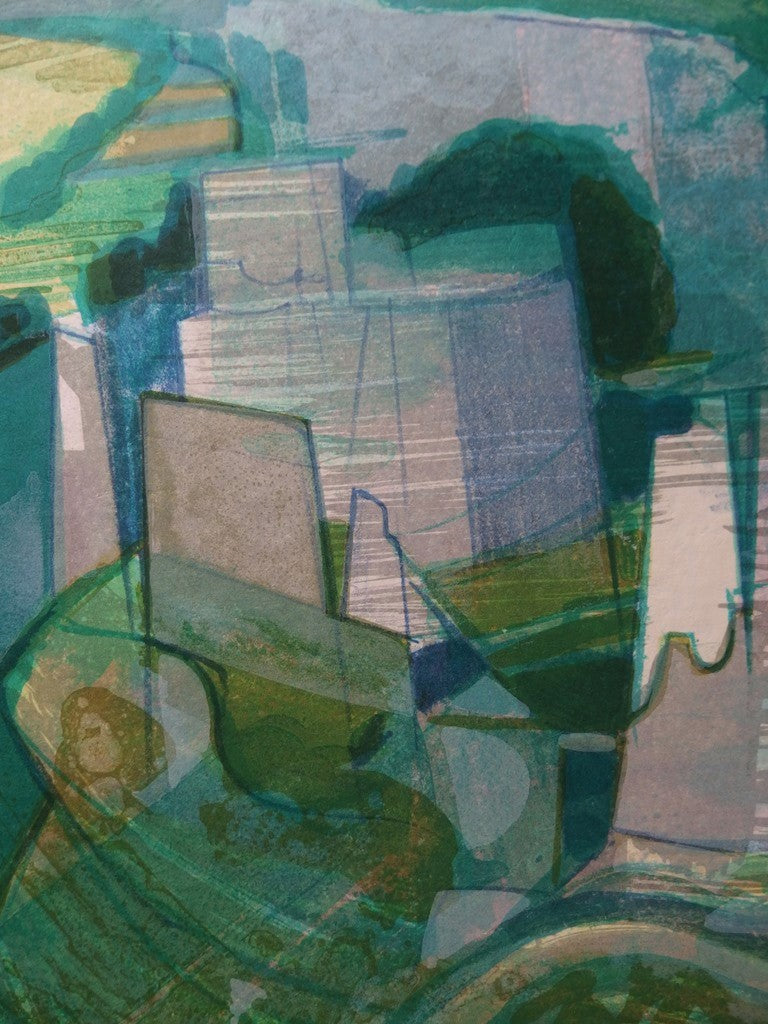 Camille HILAIRE: Normandy, Château Gaillard, Original signed lithograph