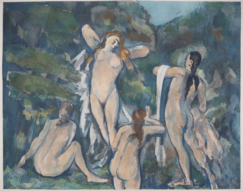 Paul CEZANNE : Baigneuses, c, Lithographie originale (photo de détail 2) - Crédit photo : Galerie Art.Paris