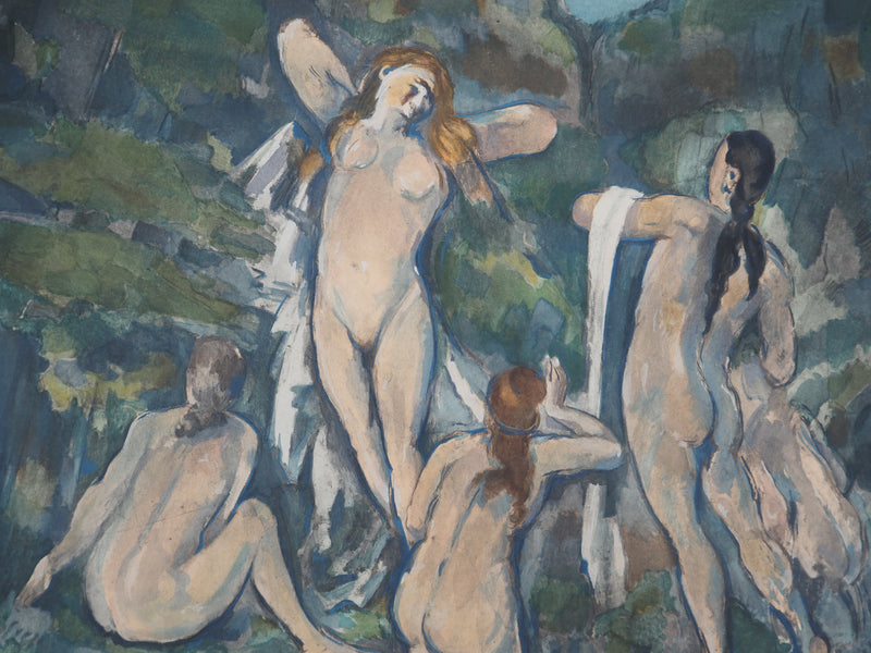 Paul CEZANNE : Baigneuses, c, Lithographie originale (photo de détail 3) - Crédit photo : Galerie Art.Paris