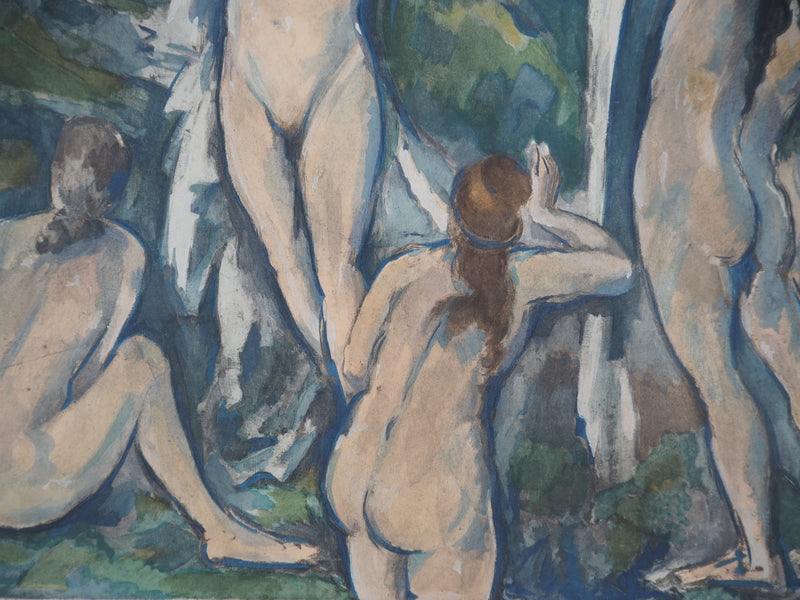 Paul CEZANNE : Baigneuses, c, Lithographie originale (photo de détail 4) - Crédit photo : Galerie Art.Paris