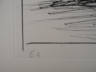 Bernard BUFFET : L'embouchure de l'Odet, Gravure originale (photo de détail 8) - Crédit photo : Galerie Art.Paris