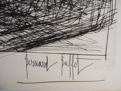 Bernard BUFFET : L'embouchure de l'Odet, Gravure originale (photo de détail 2) - Crédit photo : Galerie Art.Paris