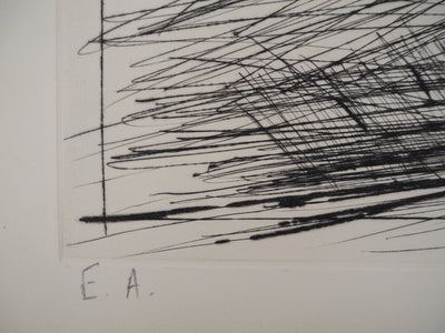 Bernard BUFFET : Départ pour la pêche, Gravure originale (photo de détail 8) - Crédit photo : Galerie Art.Paris