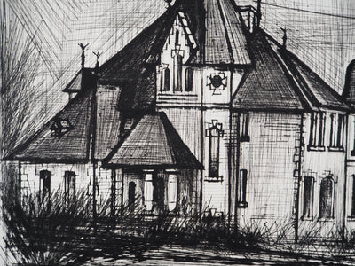 Bernard BUFFET : Château de la Vallée, Gravure originale (photo de détail 6) - Crédit photo : Galerie Art.Paris