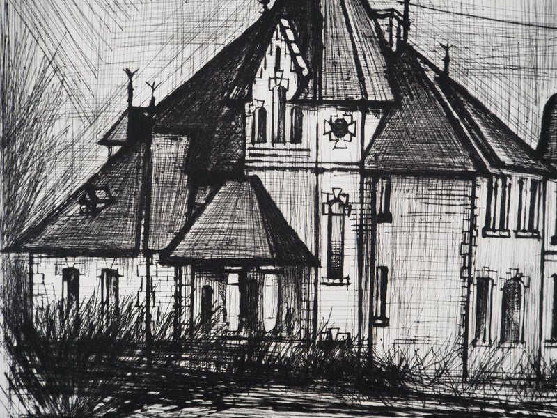 Bernard BUFFET : Château de la Vallée, Gravure originale (photo de détail 6) - Crédit photo : Galerie Art.Paris