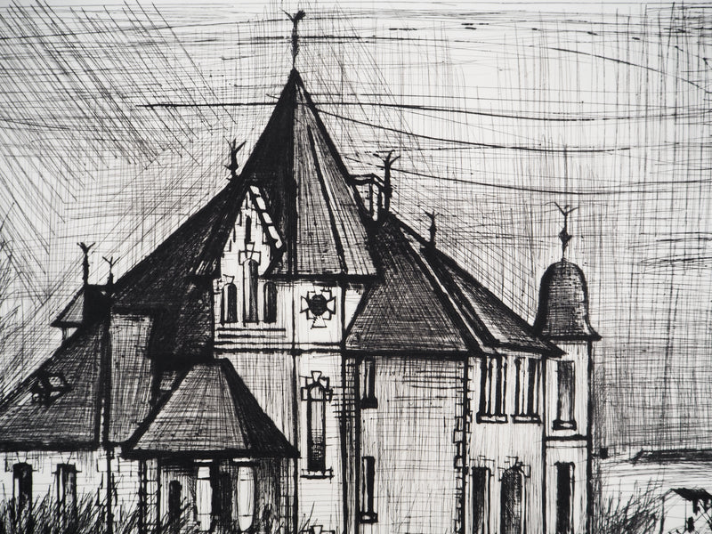 Bernard BUFFET : Château de la Vallée, Gravure originale (photo de détail 7) - Crédit photo : Galerie Art.Paris