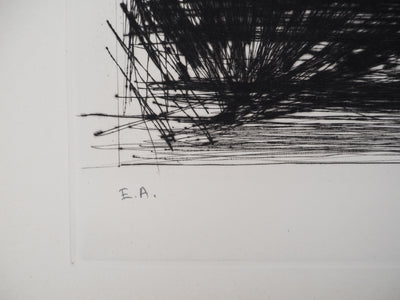 Bernard BUFFET : Château de la Vallée, Gravure originale (photo de détail 9) - Crédit photo : Galerie Art.Paris